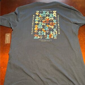 Travis Mathew Return Ticket Blue Graphic Tee